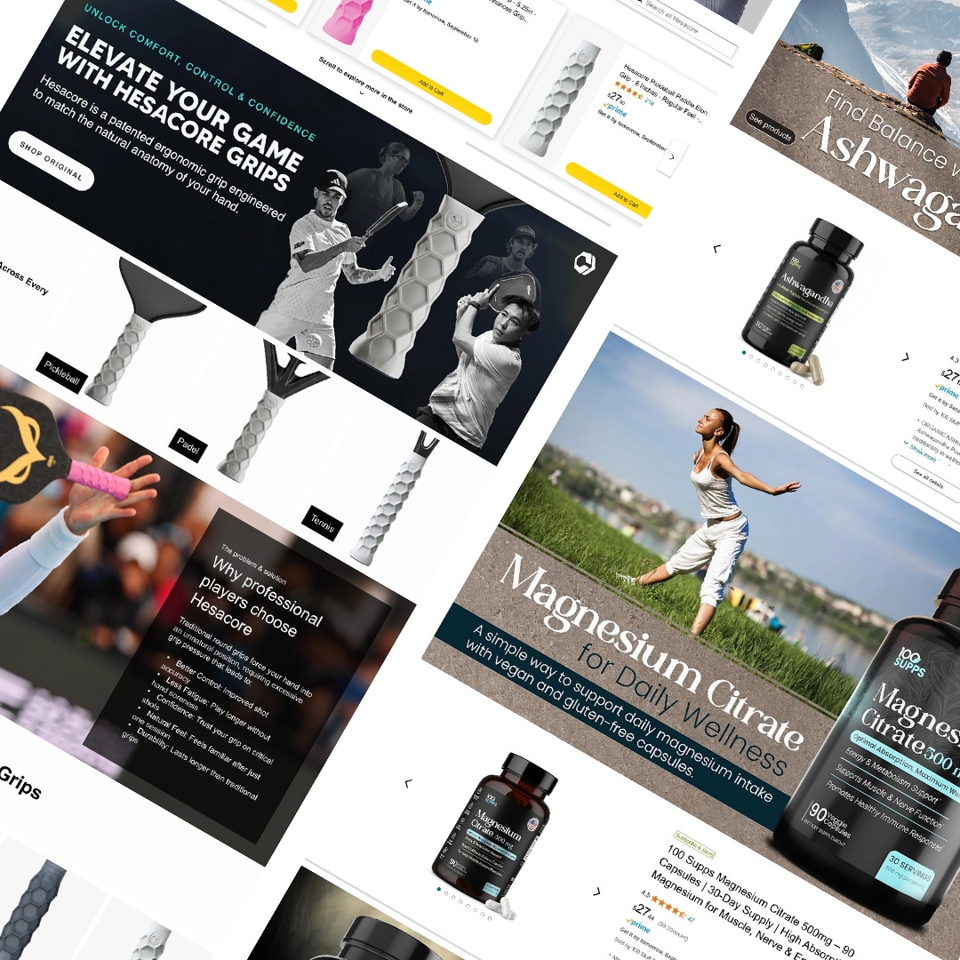 Storefront y listings de Amazon creados por Olko Media